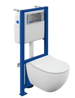 Комплект Cersanit BRASKO SMART CO DPL EO SLIM LP + LINK PRO 64916 белый